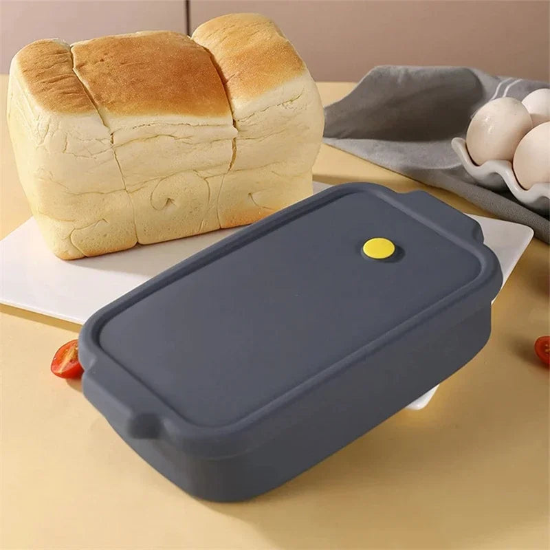 Silicone Baking Mold Large Capacity Toast Bread Mould Folding Non-Stick Oven Tool Bakeware Cake Baked Pan Kitchen Accessories