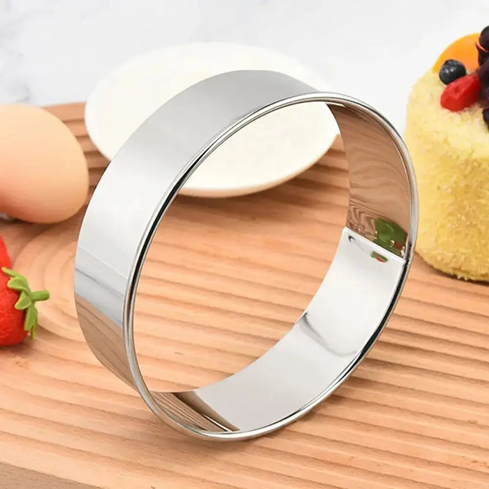 6Pcs/Set Durable Stainless Steel Cake Ring Mold Round Circle 5/7/9/11/13/15cm Wedding Cake Tools DIY Cake Gum Paste Mould